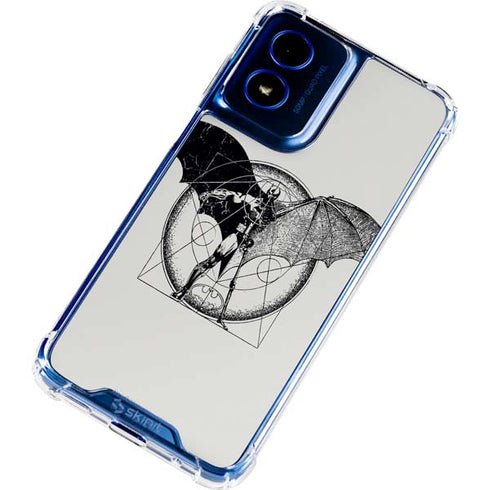 DC Comics Batman Skeleton diagram Art Moto G 5G (2024) Clear Case